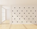 Heart Pattern Wall Decal Nursery Modern Vinyl Sticker